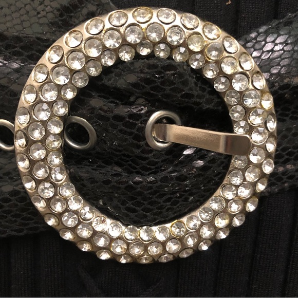 Rhinestone Buckle Cloth Belt - Picture 12 of 12